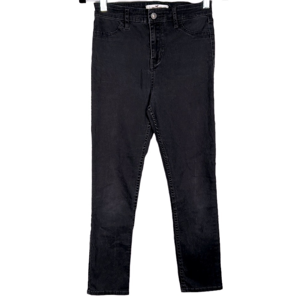 Hollister Juniors Black‎ Washed High Rise Skinny Jeans Size 1